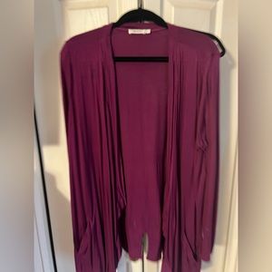 Rickis Wine colored cardigan